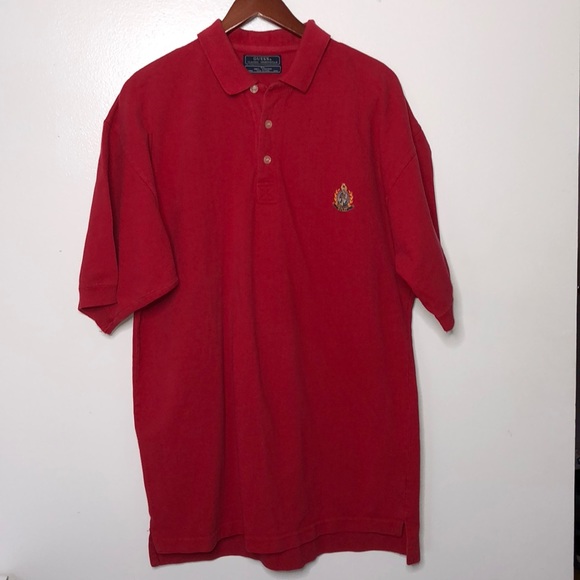 Guess Other - Vintage Guess Crest red polo shirt Men’s XL